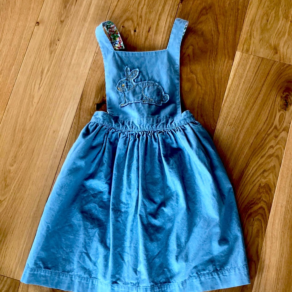 Girls Boden Courderoy Bunny Jumper Dress